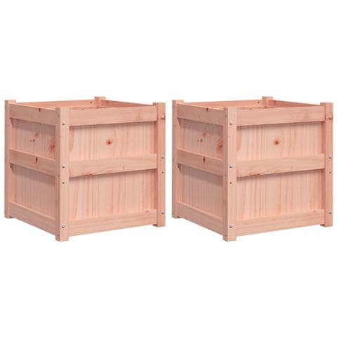 Fioriere Da Giardino 2 Pz In Legno Massello Di Douglas - Foto 1