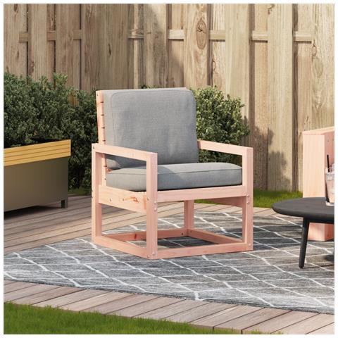 Sedia da Giardino 57,5x63x76 cm in Legno Massello di Douglas - Foto 3