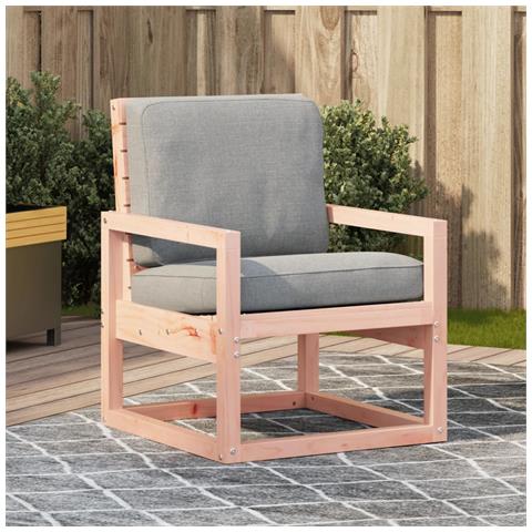 Sedia da Giardino 57,5x63x76 cm in Legno Massello di Douglas - Foto 1