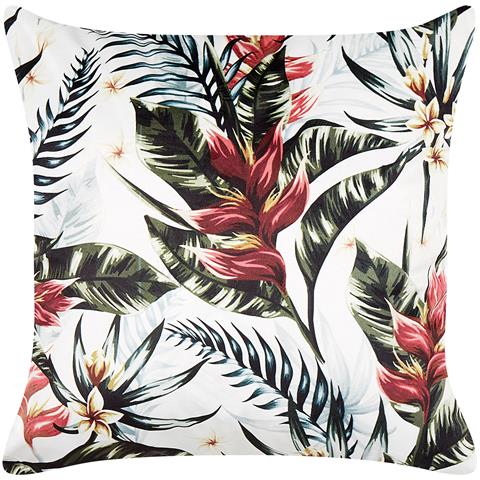 Cuscino Decorativo Edelweiss Velluto 45 X 45 Cm Motivo Di Piante Multicolore - Foto 2