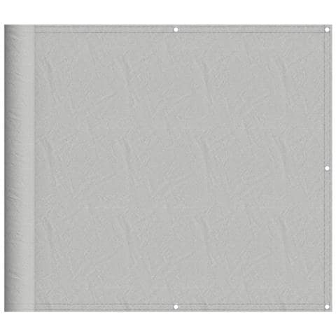 Paravento Balcone Grigio Chiaro 90x300cm 100% Poliestere Oxford - Foto 2