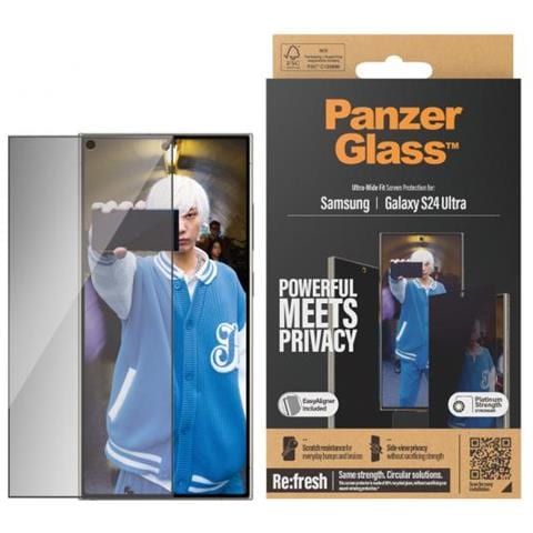 Ultra Wide Fit Privacy Pellicola Proteggischermo Trasparente Samsung 1 Pz - Foto 2