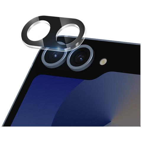 Proteggifotocamera Per Samsung Z Flip6 Vetro Temperato Antigraffio, Nero - Foto 1