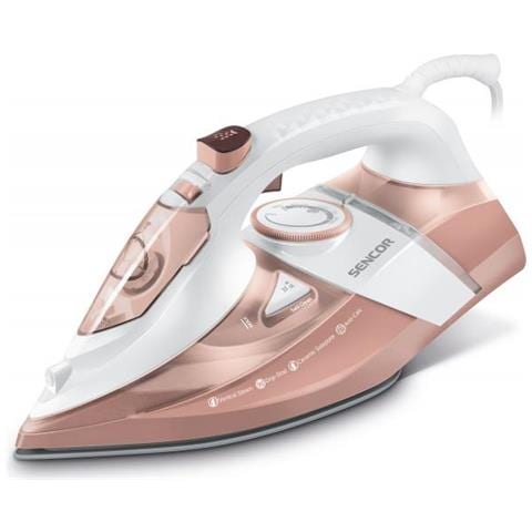 Ferro Da Stiro A Vapore 3200w Piastra In Ceramica Bianco-rosa - Foto 2