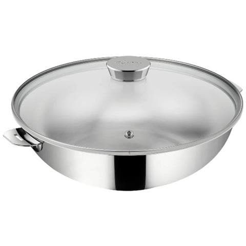 Wok Con Coperchio 26 Cm In Acciaio Inox - 12138042026 - Foto 2