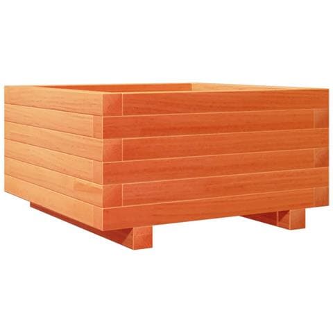 Fioriera Giardino Marrone Cera 50x50x26,5cm Legno Massello Pino - Foto 2