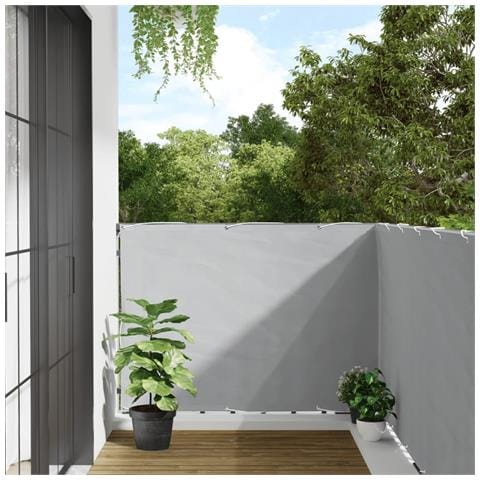 Paravento Da Balcone Grigio 600x120 Cm In Pvc - Foto 1
