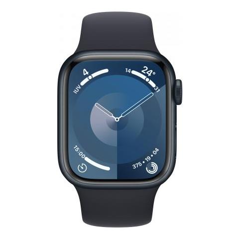 Watch Series 9 GPS Cassa 41mm in Alluminio Mezzanotte con Cinturino Sport Mezzanotte - M /L - Foto 2