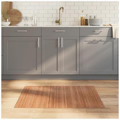 Tappeto Rettangolare Natura 70x100 Cm In Bambù - Foto 1