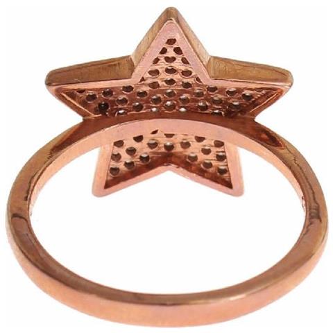 Anello In Argento 925 Con Stella Cz Trasparente Da Donna - Eu50 - Us5 - Foto 5
