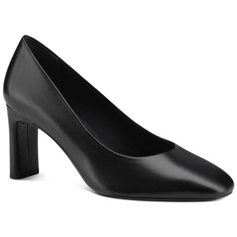Black Leather Elegant Closed Formal Scarpe Eleganti Pelle Scarpe Donna Nero Eu 36, 1-22403-20 003 - Foto 2