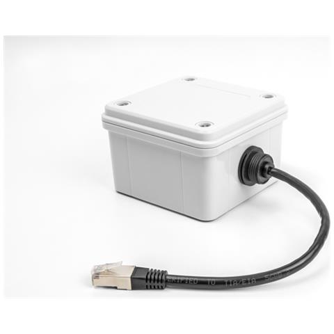 Cavo da RJ45 maschio a RJ45 femmina Cat. 6A da incasso con filettatura M20 e cappuccio protettivo IP68 antipolvere e impermeabile 25 cm nero - Foto 2