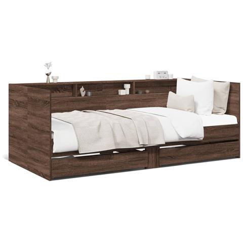 Divano Letto Con Cassetti Senza Materasso 75x190 Cm - Foto 2