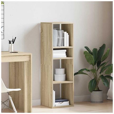 Libreria Rovere Sonoma 34x31x112 Cm In Legno Multistrato - Foto 3