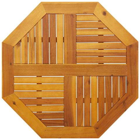 Piano Per Tavolo 80x80x2,2 Cm Ottagonale Legno Massello Acacia - Foto 1