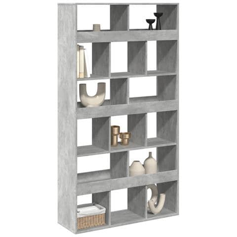 Libreria Grigio Cemento 100x33x187,5 Cm In Truciolato - Foto 3