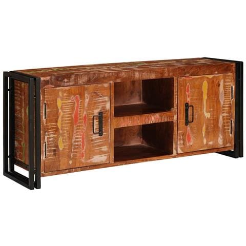 Mobile TV Multicolore legno massello di riciclo - Foto 1