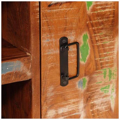 Mobile TV Multicolore legno massello di riciclo - Foto 9