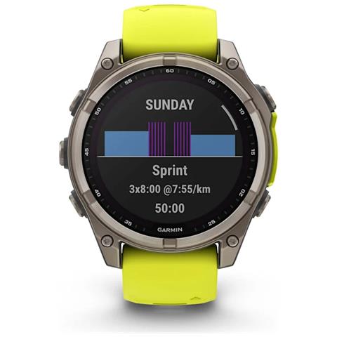 fenix 8 3,3 cm (1.3") 47 mm Digitale 260 x 260 Pixel Touch screen Titanio Wi-Fi GPS (satellitare) - Foto 2