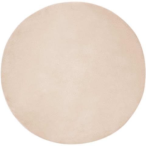 Tappeto in Pelliccia Sintetica di Coniglio Olite Talpa Ø 160 cm - Foto 1