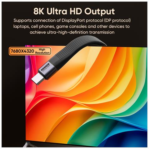 Cavo Type-c A Type-c Pd240w 8k: Ricarica Rapida E Trasferimento Dati 40gbps Black - Foto 7