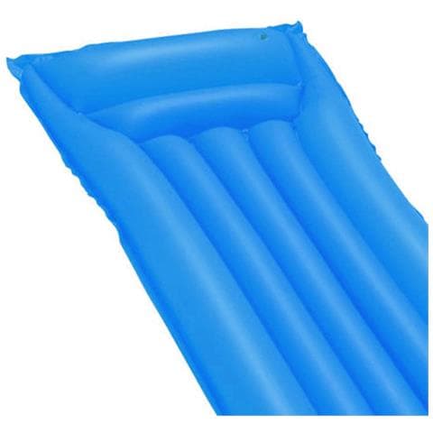 Materassino Da Spiaggia Gonfiabile 183x69 Cm Con Comodo Cuscino, Blu - Foto 2