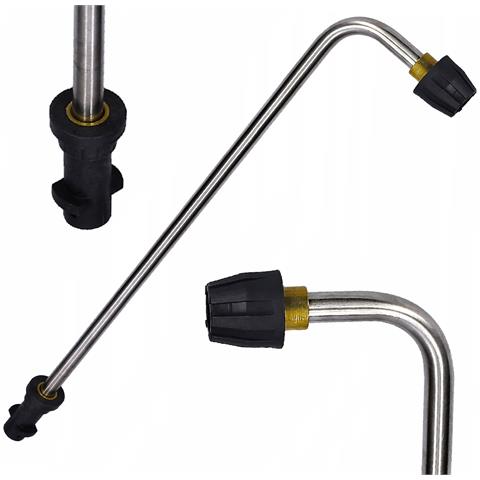 Lancia Ugello Angolare 90° - Compatibile Con Idropulitrici Kärcher K2-k7 | Pressione Max 160 Bar | Filettatura M18 | Flusso 15 L /min - Foto 1