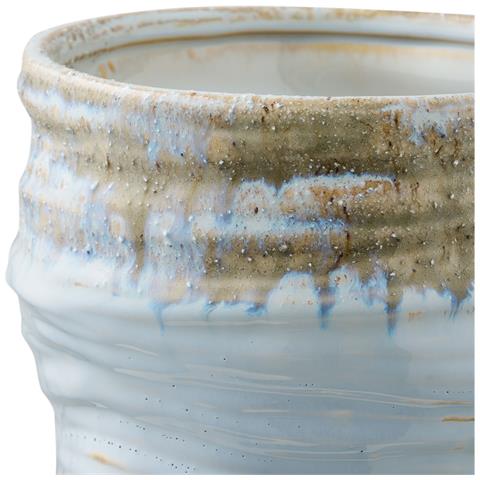 Vaso In Ceramica Azzurro Chiaro Vikasa Home Ø19,5x22,5 Cm - Foto 2