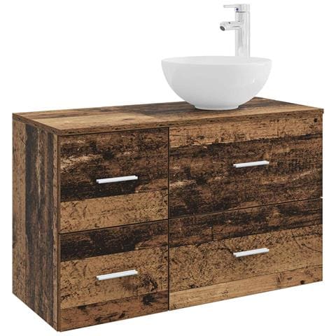 Set di mobili per il bagno 2 pcs Legno antico - Foto 1