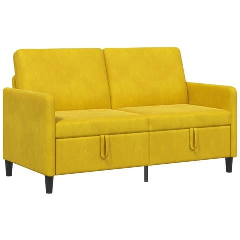 Divano con Storage Giallo 152 x 78 x 87 cm Poliestere - Foto 1