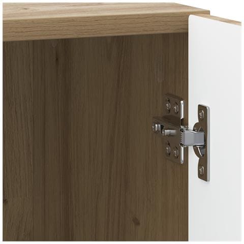Armadio da Notte 2 pcs Rovere Artigianale 43 x 34,5 x 47 cm - Foto 9