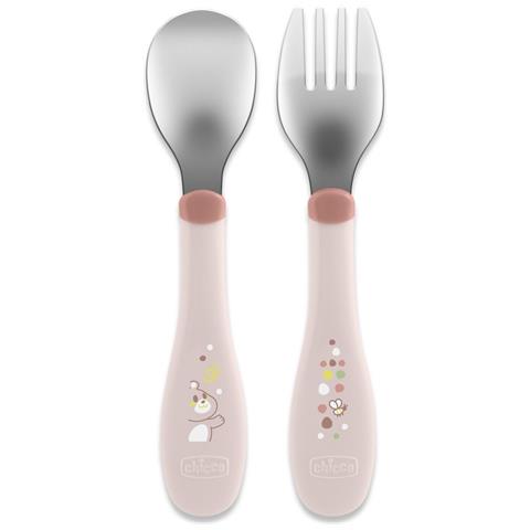 00016102150000 posata per bambino Set di posate per bambini Rosa Acciaio inox - Foto 1