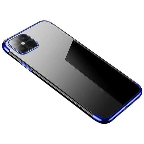 Custodia In Tpu Gelido Trasparente Con Telaio Metallico, Per Xiaomi Redmi Note 11s / Note 11 Blu. - Foto 1