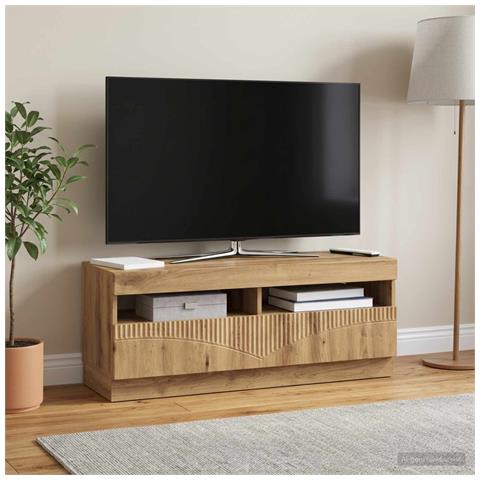 Mobile TV LED Rovere Artigianale Legno ingegnerizzato - Foto 2