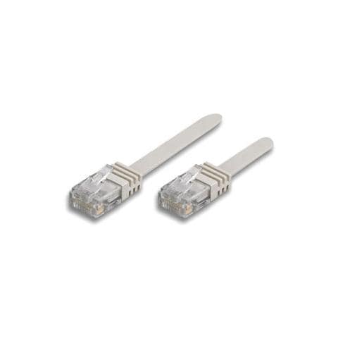 ICOC U5EB-FL-200 - Cavo di rete Patch piatto in CCA Cat. 5e Bianco UTP 20 m - Foto 1
