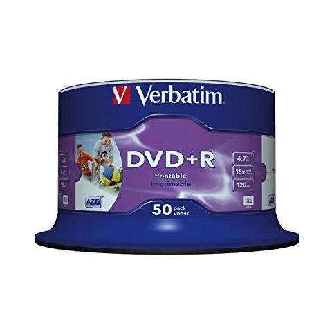 43512 47 Gb 16x Ampio Inkjet Printable Dvd R - 50 Pack Spindle - Foto 4