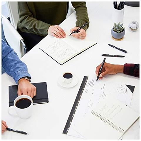 S-gel Penne Di Gel Point Media (07 Millimetri) Nero Rosso E Blu Inchiostro 3 Count - Foto 4