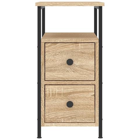 Comodino Rovere Sonoma 30x60x60 Cm In Legno Multistrato - Foto 9