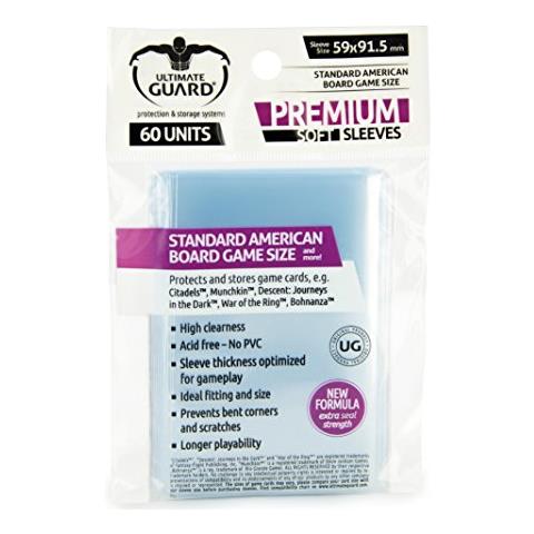 Prem Game Sleeves St American (60) Carte - Foto 1