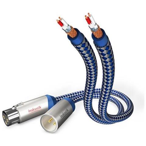 Inakustik 00405015 Cavo Audio 1,5 M Xlr Blu, Argento - Foto 1