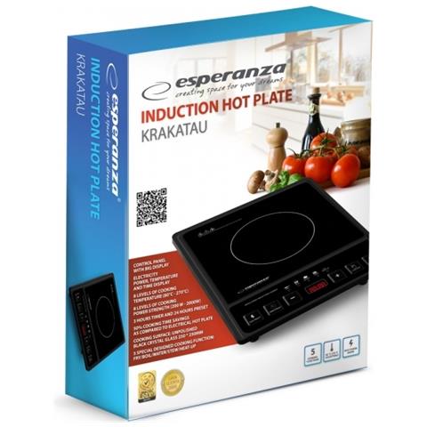 EKH011 piano cottura Nero Superficie piana Piano cottura a induzione 1 Fornello (i) - Foto 6