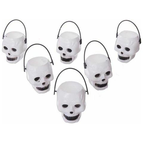 Decorazione Per Halloween My Other Me Mini Teschi 6 X 5 X 5 Cm Set 6 Pezzi - Foto 1