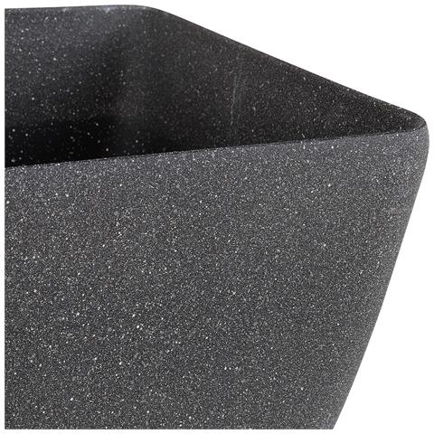 Set Di 2 Vasi Polvere Di Pietra Grigio Scuro 34 X 34 X 34 Cm Zeli - Foto 2