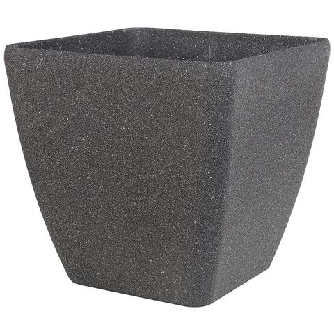 Set Di 2 Vasi Polvere Di Pietra Grigio Scuro 34 X 34 X 34 Cm Zeli - Foto 8