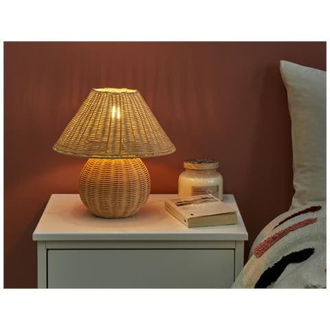 Lampada Da Tavolo Cinder Rattan Naturale - Foto 1