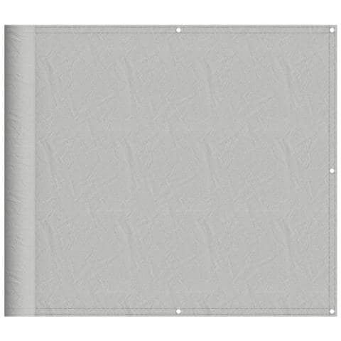 Paravento Balcone Grigio Chiaro 90x400cm 100% Poliestere Oxford - Foto 2