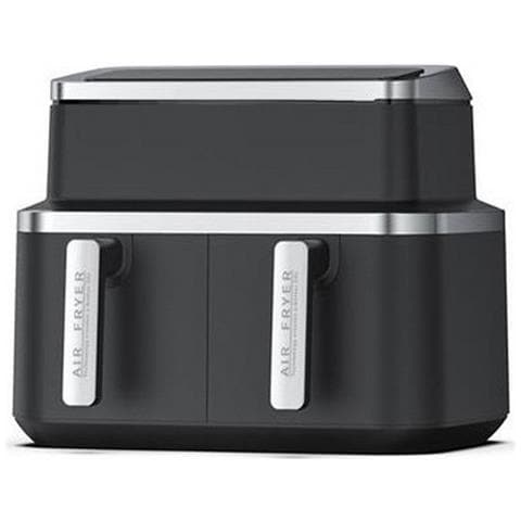 KCPFR84-AIRDUO friggitrice Doppia 8,4 L Indipendente 2600 W Friggitrice ad aria calda Nero, Argento - Foto 1