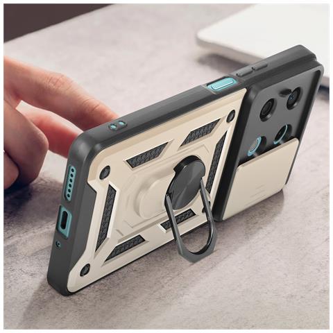 Cover Per Redmi Note 13 5g Anello Supporto Coprifotocamera Scorrevole - Foto 5