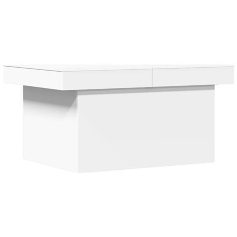 Tavolino Da Salotto Bianco 100x55x40 Cm In Legno Multistrato - Foto 2