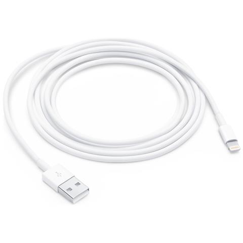 Cavo Lightning Verso Usb 2.0 Carica E Sincronizzazione 2m, Bianco - Foto 1